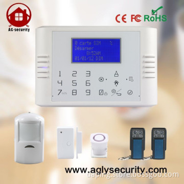 Touch Keypad Wireless Home Burglar Alarm System PSTN&GSM dual network alarm system